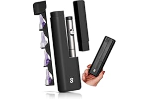 STRAWBERRY & CO DailyEase Insulin Travel Case with Built-in Sharps Dispenser – TSA-Approved Diabetic Supply Organizer for Ozempic, Insulin Pens, and Needle Storage - Balck