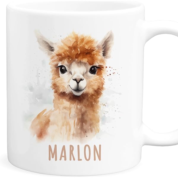 SpecialMe Alpaka-Kaffeetasse Mit Spruch 'Mir Egal Ich Bin Ein Alpaka' – Rosa Keramik