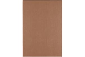 VAESSEN CREATIVE Florence Papier Cartonné en Lin A4 Marron – 10 Feuilles Couleur Hazelnut 250 g – pour Scrapbooking, Faire Part de Mariage & Loisirs Créatifs