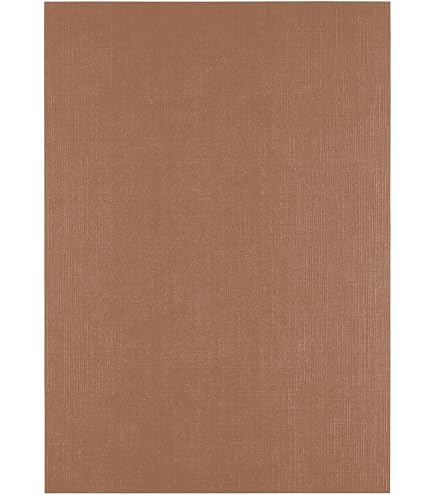 Papier de création A4 en 220g double texture couleur - Terre cuite (Brun) - plotter Papier de création A4 en 220g double texture couleur - Terre cuite (Brun) - plotter