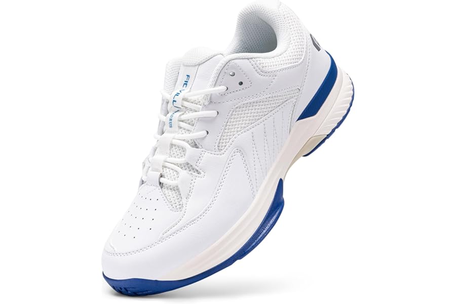 FitVille Mens Extra Wide Fit Tennis Badminton Squash Shoes Non Slip Sports Trainers for Volleyball Pickleball