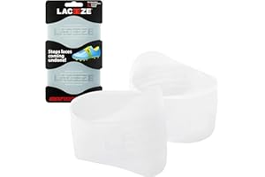 LACEEZE Original Bands – As Seen on Dragons' Den – Ribbed Technology – Secure Laces, Prevents Unraveling, Fits Shoe Size UK C13 – UK 6.5, Ideal for Sports Shoes, Football, Rugby