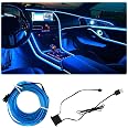 Striscia LED Neon EL Per Auto &ndash; Luci Atmosferiche Da Interno/Esterno &ndash; 1-5M, 10 Colori, USB/Batteria