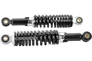 BISOMO Stoßdämpfer Federbeine 260mm hydraulisch M8 Simson KR51, SR4-1, SR4-2, 5-fach verstellbar Tuning Tieferlegungs-Set