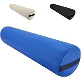 Cuscino Cilindrico Rotondo 20x120 Cm Per Divano E Auto – Supporto Lombare, Collo E Gambe, Blu Navy, Rivestimento Impermeabile
