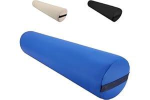 Beltom® CUSCINO CILINDRICO ROTONDO PER MASSAGGIO e FISIOTERAPIA UTILE PER ESTETISTA E RELAX - BLU