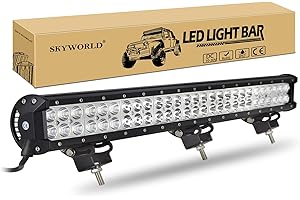 SKYWORLD 64cm 162W Barre Lumineuse LED de Travail, Étanche Barre LED Bar Rampe Feux Antibrouillard Phare de Travail LED12V 24V pour 4x4 Offroad Voiture Véhicule Camion Tracteur Quad Bateau 6000K