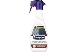 STARWAX Nettoyant dégraissant pour Plancha et Barbecue 500ML -Idéal pour dissoudre les graisses cuites et les dépôts huileux, Taille unique, Voir descriptif