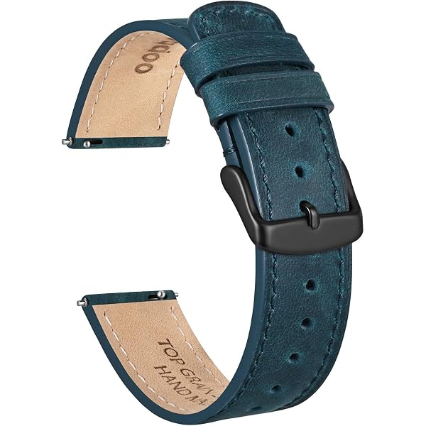 Cinturino Orologio In Pelle QUARKZMAN 13mm Con Motivo Rilievo - Marrone, Con Attrezzi E Barrette