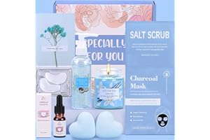 BAICAI Vanilla&Coconut Bath Set Pamper Gifts for Women Birthday Gifts for Her, Unique Skin Care Self Care Package for Her Pamper Hampers for Women, Get Well Soon Gifts for Women Best Friend Sister Bestie Mum