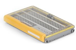 PLANO EDGE 3600 Hook Utility Box, klar/gelb, Tackle Storage Zubehör, wasserdichter und rostbeständiger Behälter für Angelhaken