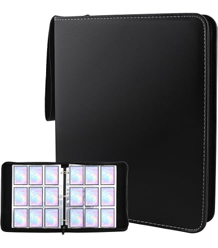 Classeur Carte Pokemon , 50 Pages à Double Face (900 Capacités), Album Carte En Cuir PU Imperméable, Adapté à La Collecte De Pokemon, TCG, MTG, Yugioh, Cartes Sportives Et Autres Cartes Classeur