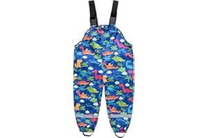 MGSFGLK Pantaloni Impermeabili Bambini Traspirante All'aperto Pantaloni Antipioggia Bambino Antipioggia Ragazzi Ragazze Pantaloni da Pioggia Bimba Bimbo Unisex Bambina Salopette Antivento Fango Sportivo