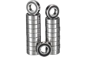 TUZUK 20 Stück 624-2RS Kugellager Abgedichtet 4x13x5mm Vorgeschmiert/Chromstahl/Gummi Doppeldichtung, 624RS Rillenkugellager