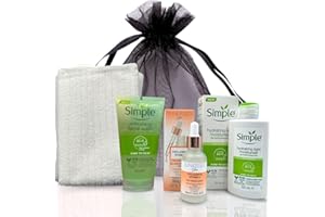 VIKINGTREAT Simple Skincare Set – Face Wash, Hydrating Cleanser, Sunkissed Skin Firming Serum & Moisturiser Bundle (White)