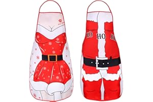 Wisolt Tablier Cuisine Sexy Nouveauté Sexy Set De 2 Tabliers pour Couple