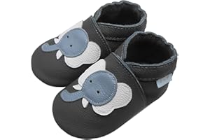 Basrakids Chaussons Bébé Fille Garcon Chaussures Bébé Chausson Cuir Souple Bebe-Antidérapants Chaussures Premiers pas Bébé Garçon