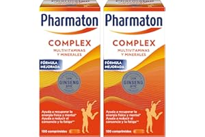 Pharmaton Complex - Multivitamínico con Ginseng G115-200 Comprimidos - Energía Física y Mental - Vitaminas para el cansancio