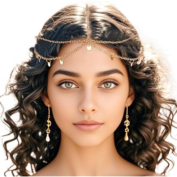 STONEFANS Strass-Kopfkette Aus Silber Oder Gold – Mehrlagiger Braut-Kopfschmuck Für Hochzeit, Festival & Abschlussball