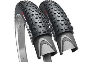 Fincci Cubiertas MTB 27.5 x 2.35 Pulgadas - Par Plegable Neumáticos 60-584, 30 TPI- Gomas Maori para MTB Montaña Bici, Enduro Cross - Country Bicicleta, Paquete de 2 componentes Ciclismo