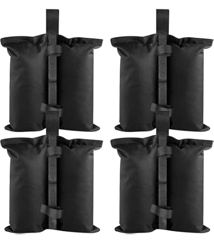 4 Sacchetti Pesi Per Gazebo - Tessuto Oxford 800D Per Sabbia O Acqua - Foto 4