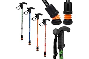 FLEXYFOOT LTD Flexyfoot Shock Absorbing Derby Handled Walking Stick | Improved Comfort, Improves Grip, Improves Safety