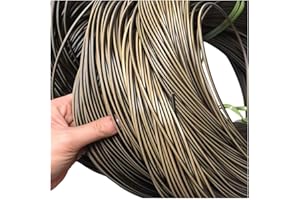 Cozylkx 10 M Rundes PE Rattan 3Mm Kunststoffgeflecht Synthetisches Rattan Material Für Möbelreparatur, Stuhlweben,C 02