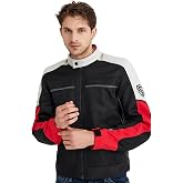 Scudo Santiago Red Summer Mesh Men's Motorcycle Jacket