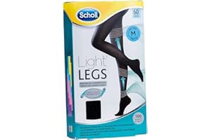 Scholl Medias de Compresión Ligera Mujer Light Legs 60DEN, Color Negro, M