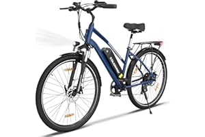 ‎COLORWAY COLORWAY BK27 Electric Bicycle, 28 Inch EBike, 2 Riding Modes City Bike with 36 V 15 Ah Battery, with Pedal Support, Commuter Bicycle with 250 W Motor, EBike for Unisex Adults Range up to 45-100 km