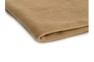 ORIENT FASHION Telas Polar tela de lana, prendas de punto 200 g/m² - Disponible en una variedad de colores - 50 x 160 cm (Camello)