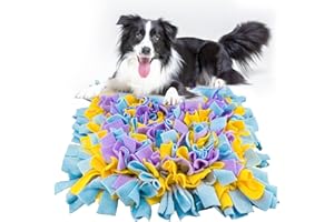 Honiwu Tappeto Cane Lavabile, Giochi Attivazione Mentale Cane, Giochi Per Cani Interattivi (Giallo Blu Viola)