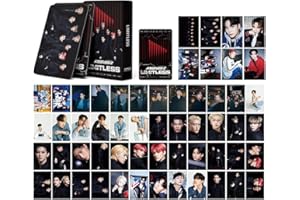 SAMSHINE Kpop Ateez Lomo Cards 55pcs Ateez 2023 - Biglietti fotografici Ateez 2ND JAPAN ALBUM LIMITLESS Ateez Mini Photo Cards Kpop Ateez Merch Photocard Set per fan (AT-limitless)