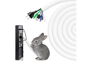 AGPTEK Guaina per Cavi Autorichiudente, Rivestimento Flessibile in Tessuto per Fili Elettrici, Organizzazione Cavi per Scrivania, TV, PC – Protezione da Cani e Gatti, 13mm-3m