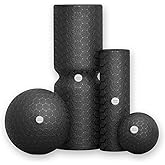 Liebscher & Bracht Set Fascia Roller and Fascia Ball, 2 Pieces of Each, for Fascia Training of Muscles, Connective Tissue and