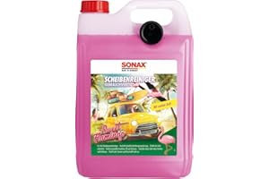 ‎SONAX SONAX ScheibenReiniger gebrauchsfertig Sweet Flamingo (5 Liter) verstärkt die Reinigungsleistung und erhöht die Fahrsicherheit | Art-Nr. 03945000