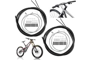 HAPLOS 2 Ensembles Gaine Cable Velo, Universel Cable Frein Velo, cable derailleur velo, Pièces Détachées de Vélo Pour Plupart des Marques Vélos Montagne Route Frein Avant Frein Arrière