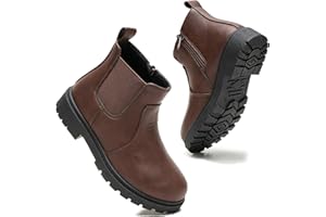 Daclay Boys Girls Comfy Walking Boots Kids Winter Shoes Fashion for Fall Casual Outdoor Footwear