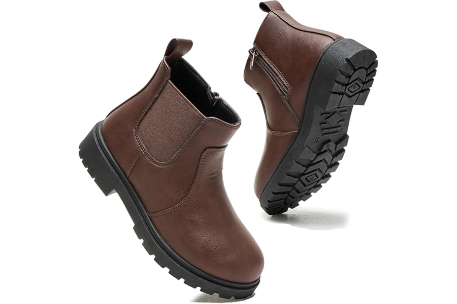 Daclay Boys Girls Comfy Walking Boots Kids Winter Shoes Fashion for Fall Casual Outdoor Footwear