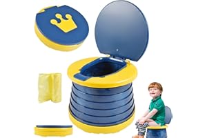 PiliStar Faltbarer Toilettensitz Kinder,Töpfchen Falttoilette,Klapptoilette Für Kinder,Outdoor Toilettensitz,Kinder Toilettensitz,für Babytraining Indoor Outdoor Travel Töpfchen mit Reisetasche