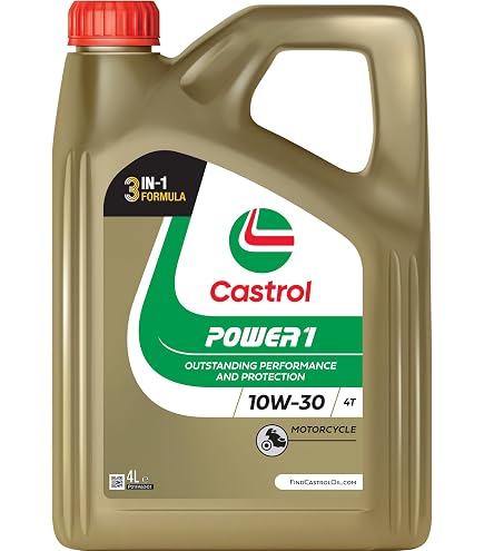 Castrol POWER1 4T 10W-40 Motorcycle Oil, 4L : Amazon.co.uk: Automotive