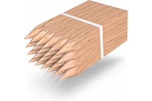 Dorman & Walsh x 24 Garden Stakes – Sturdy Wooden Stakes for Plant & Tree Support (24 x Stakes)