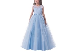 NNJXD Vestido de Fiesta de Tul de Encaje Falda de Princesa para Niñas