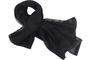 ToopMount Sniper Veil Foulard maillé Tactique Camouflage 70.9X35.5 Pouce Polyester Sniper Face Couverture Militaire Écharpe En Maille