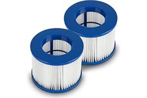 AQUA SPIRIT 2 Pack Hot Tub Replacement Antibacterial Filter Cartridges for Hot Tub Cleaning and Maintenance