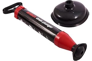 Amtech Drain Plunger Red / Black