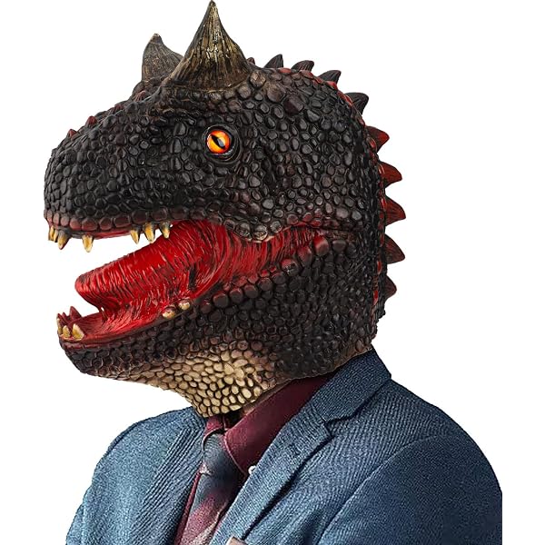 Produktbild von Shayulajiao Dino Maske Latex-Vollkopf - Realistisch Für Halloween & Cosplay