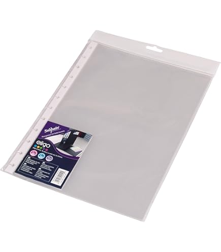 RACCOGLITORE AD ANELLI CON 30 BUSTE TRASPARENTI PORTA DOCUMENTI FOGLI - Foto 2