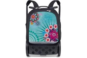 Nikidom Roller - Mochila Escolar con Ruedas - Modelo Roller Up XL Oceania - 53x38x23 cm - 2 Compartimentos de Gran Capacidad - Incluye Correas Almacenables y Base Reforzada