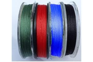 GLOBE FISHING filo nero rosso verde blu per legature anelli e placche canne da pesca passanti METRI 60